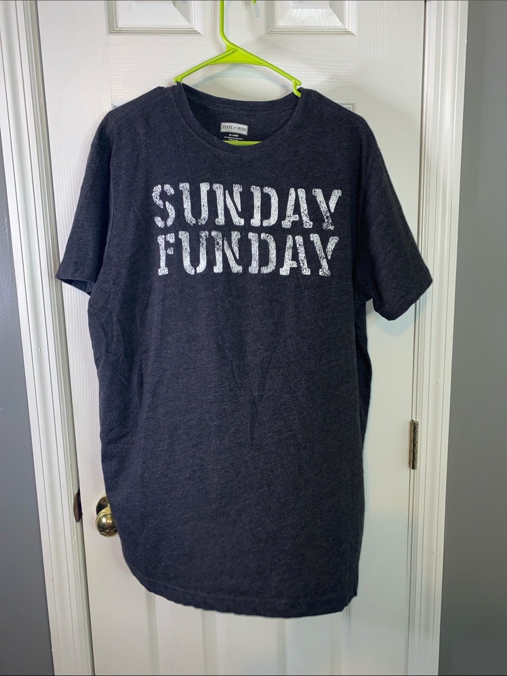 State of Mind Heather Charcoal Tee -Mens 2X
